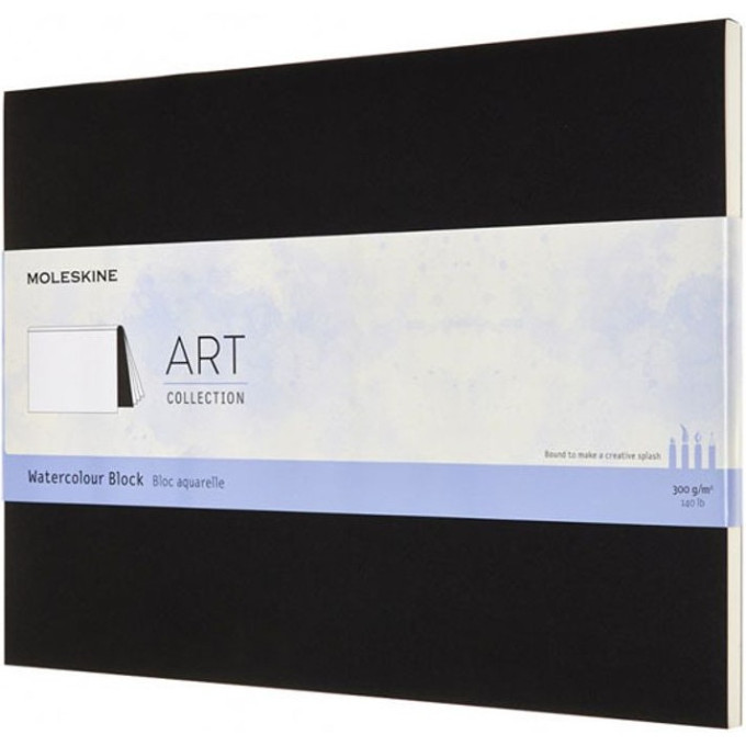 Блокнот MOLESKINE ART WATERCOLOR, нелинованный, черный ARTWBL10